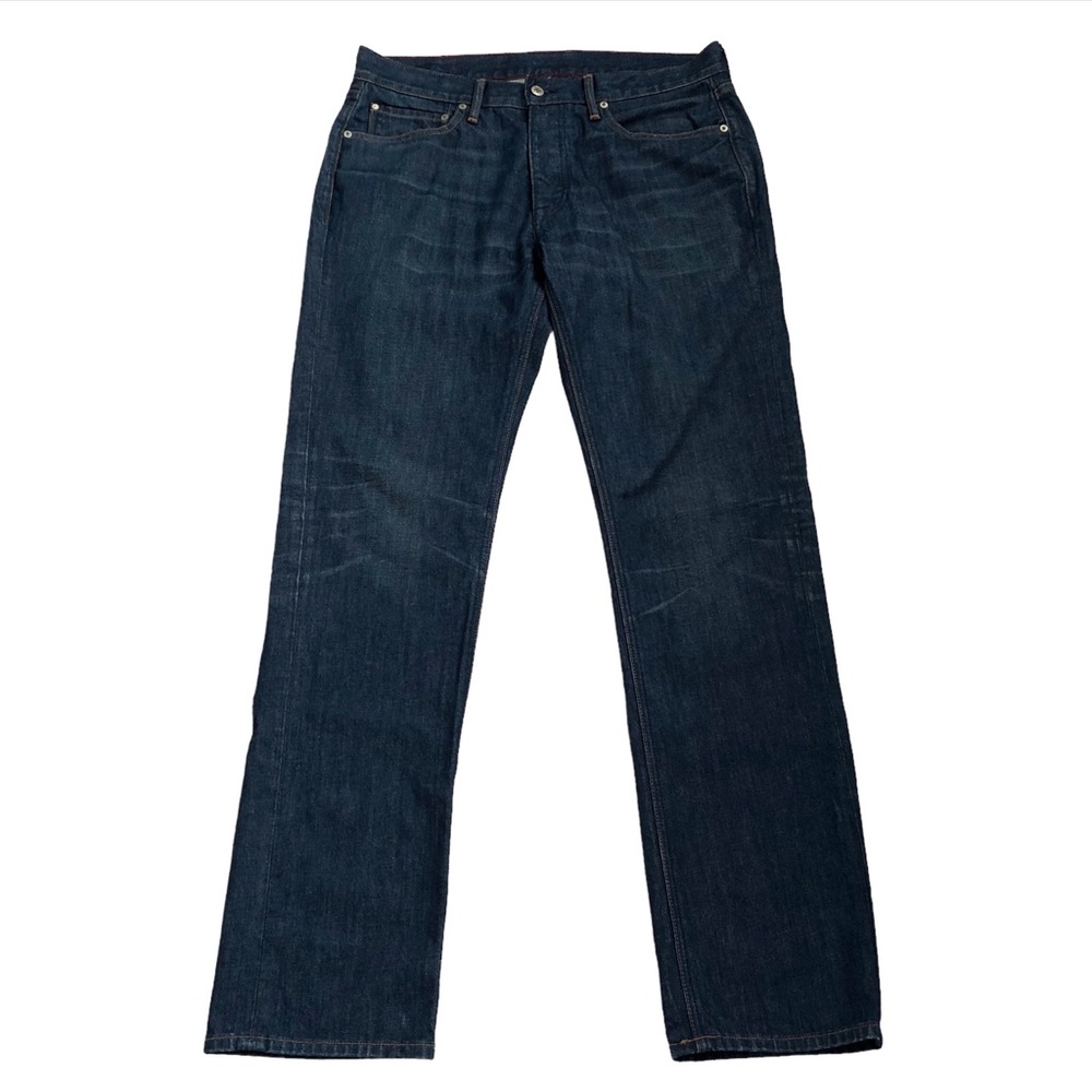 Vintage Lucky Brand 410 Athletic Slim Fit Jeans Button Fly Men 35x32 USA RARE.